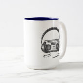 Music Mug Tweekleurige Koffiemok (Voorkant rechts)