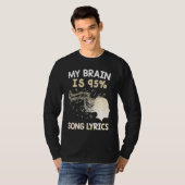 Music    My Brain is 95 Song Lyrics  & Cool T-shirt (Voorkant volledig)