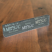 MUSIC-naamplaat op maat Naambordje (Zijkant)