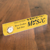 MUSIC-naamplaat op maat Naambordje (Zijkant)