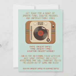 Music Night Invitation Kaart