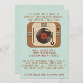 Music Night Invitation Kaart (Voorkant / Achterkant)