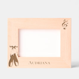 Music Note Ballet Shoes Personalized Gegraveerde Lijstjes