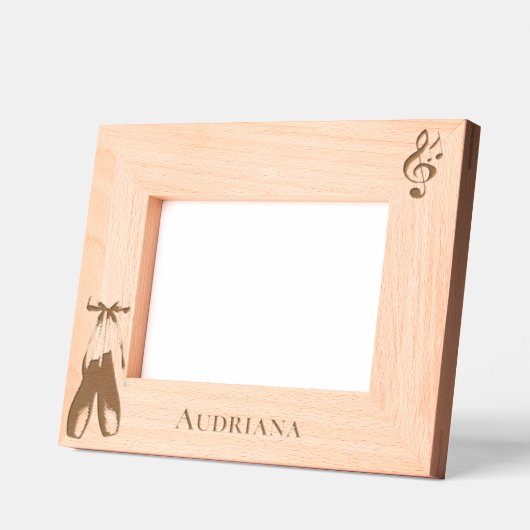 Music Note Ballet Shoes Personalized Gegraveerde Lijstjes (Links)