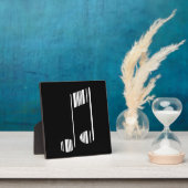 MUSIC NOTE BAR CODE Muziektreincodepatroon Fotoplaat (Insitu)