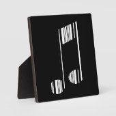 MUSIC NOTE BAR CODE Muziektreincodepatroon Fotoplaat (Voorkant)