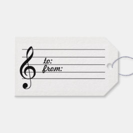 Music Note Cadeau Label Cadeaulabel