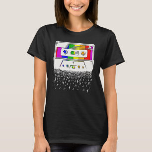 Music Note Cassettebandje Retro 80's 90's R T-shirt