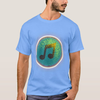 Music Note Colorful Musical Lover Birthday vintage T-shirt
