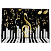 Music Note elegante Luxe piano toetsen Groot Cadeauzakje (Achterkant)