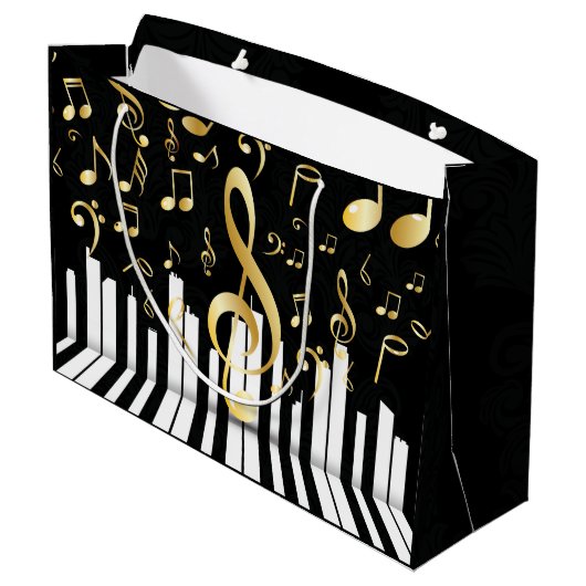 Music Note elegante Luxe piano toetsen Groot Cadeauzakje (Achterkant Gekanteld)