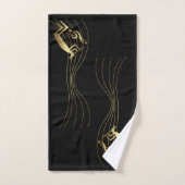 Music Note Gold Kokopelli Towels Bad Handdoek (Handdoek)