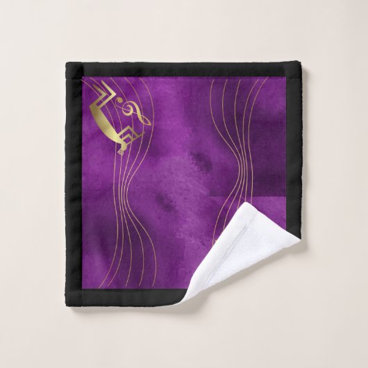 Music Note Gold Kokopelli Towels Bad Handdoek (Wasdoekje)