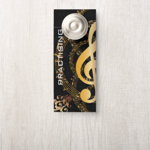 Music Note grijs goud Luxe design Deurhanger