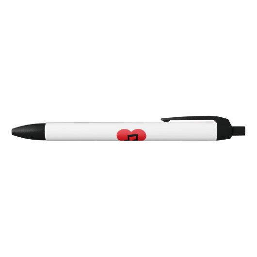 Music Note Heart Pen (Bovenkant)
