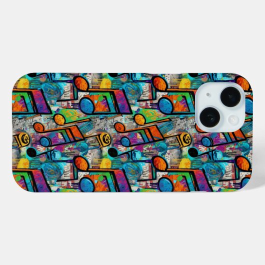 Music note iPhone Case-Mate iPhone Case (Achterkant (horizontaal))