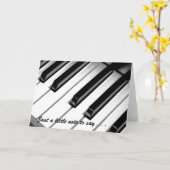 Music Note-Kaart - Lege binnenkant Kaart (Gele Bloem)