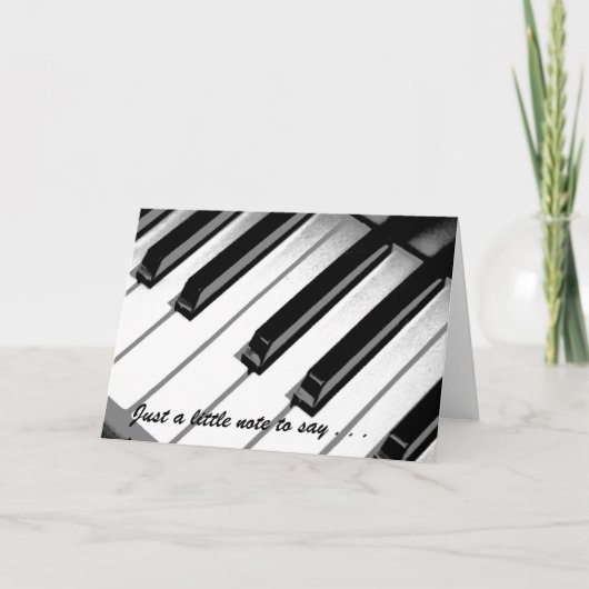 Music Note-Kaart - Lege binnenkant Kaart (Voorkant)