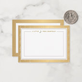 Music Note Kaart met reliëf Treble Clef Notitiekaartje (Voorkant / Achterkant in situ)