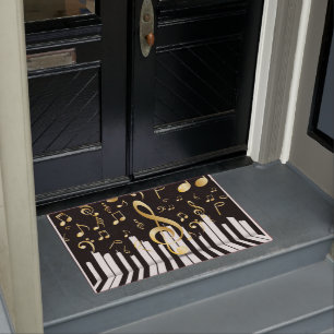 Music Note Luxe Gouden pianotoetsen Deurmat