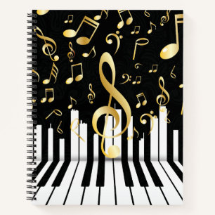 Music Note Luxe Royal piano toetsen Notitieboek