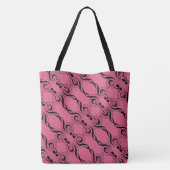 Music Note Monogrammed Canvas tas (Achterkant)