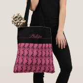 Music Note Monogrammed Canvas tas (Dichtbij)
