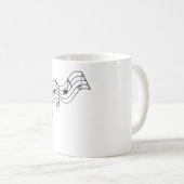 Music Note Notes Song symbool voor muzikale sou Koffiemok (Voorkant rechts)