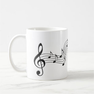 Music Note Notes Song symbool voor muzikale sou Koffiemok