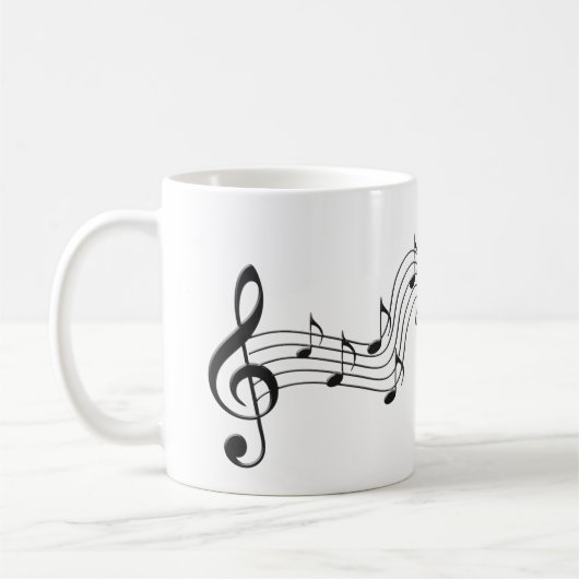 Music Note Notes Song symbool voor muzikale sou Koffiemok (Links)