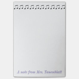 Music Note Pad 
