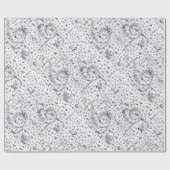 Music Note Pattern Music Theme Cadeaupapier (Vlak)