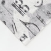 Music Note Pattern Music Theme Fleece Deken (Hoek)
