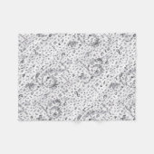Music Note Pattern Music Theme Fleece Deken (Voorkant (Horizontaal))