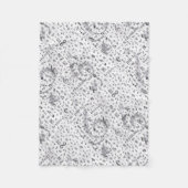 Music Note Pattern Music Theme Fleece Deken (Voorkant)