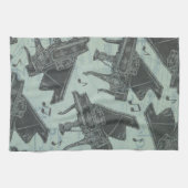 Music Note Pattern Music Theme Kitchen Towel Theedoek (Horizontaal)