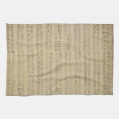Music Note Pattern Music Theme Kitchen Towel Theedoek (Horizontaal)