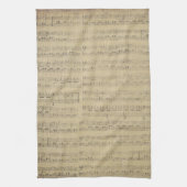 Music Note Pattern Music Theme Kitchen Towel Theedoek (Verticaal)