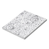 Music Note Pattern Music Theme Notitieblok (Linkerzijde)