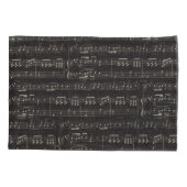 Music Note Pattern Music Theme Pillow Hoesje Kussensloop (Achterkant)