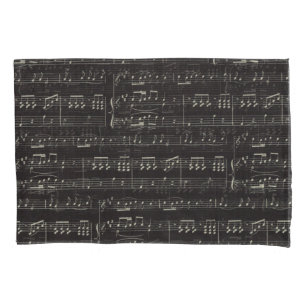 Music Note Pattern Music Theme Pillow Hoesje Kussensloop