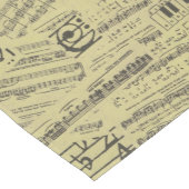 Music Note Pattern Music Theme Table Runner Korte Tafelloper (Hoek)