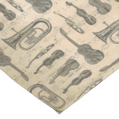 Music Note Pattern Music Theme Table Runner Korte Tafelloper (Hoek)