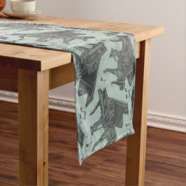 Music Note Pattern Music Theme Table Runner Korte Tafelloper