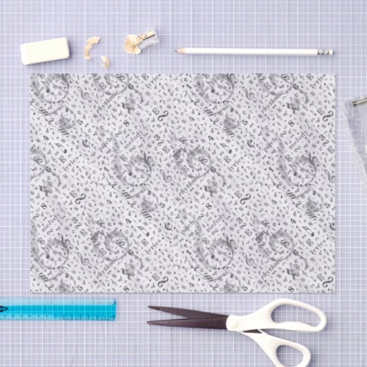 Music Note Pattern Music Theme Tissuepapier (Craft)