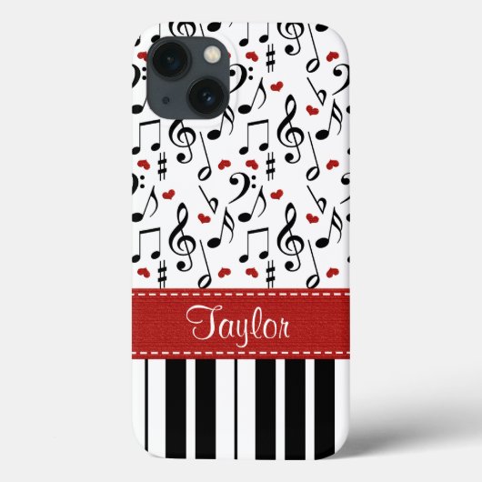 Music Note Piano Case-Mate iPhone Case (Achterkant)