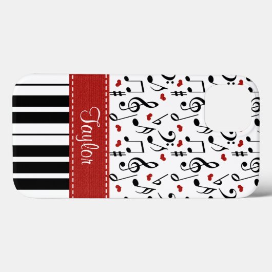 Music Note Piano Case-Mate iPhone Case (Achterkant (horizontaal))
