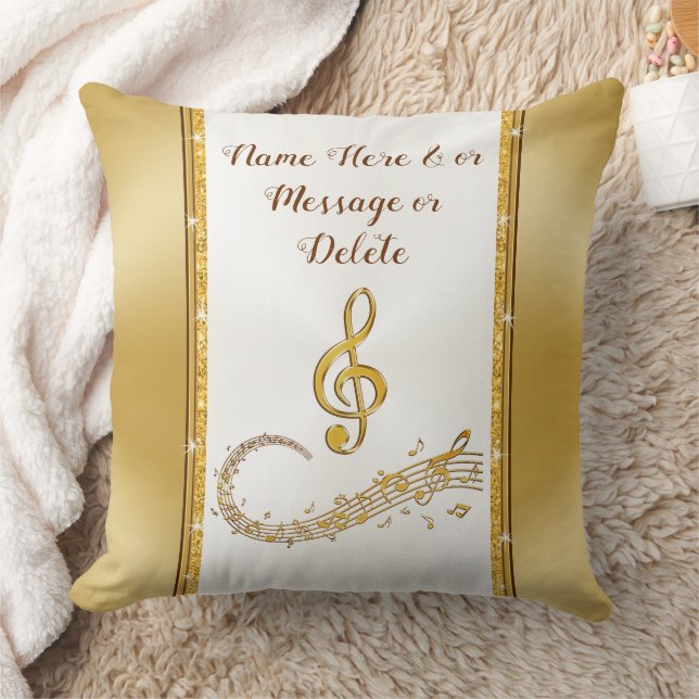 MUSIC Note Pillow, persoonlijke muziekcadeautjes Kussen (Deken)