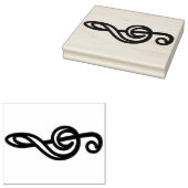 Music Note Rubber Stamp voor creatieve projecten Rubberstempel (Gestempeld)