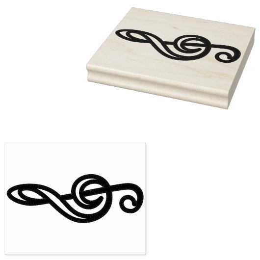 Music Note Rubber Stamp voor creatieve projecten Rubberstempel (Gestempeld)